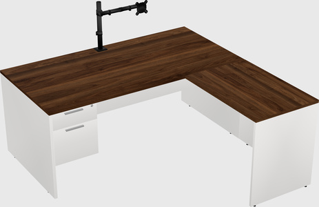 L-shaped office desk