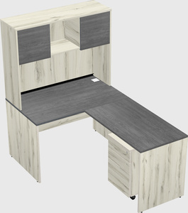 L-shaped office desk