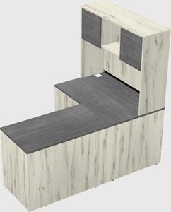 L-shaped office desk