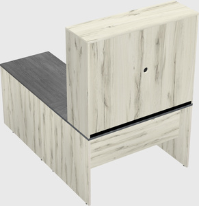 L-shaped office desk