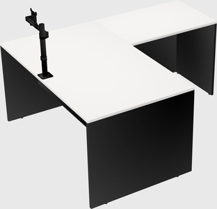 L-shaped office desk