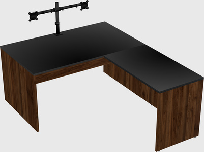 L-shaped office desk