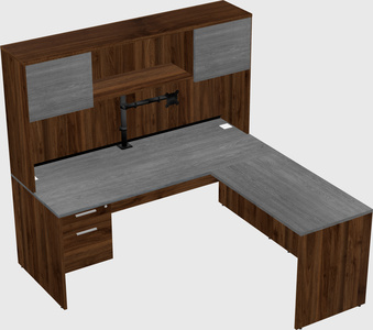 L-shaped office desk