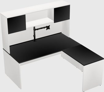 L-shaped office desk
