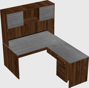 L-shaped office desk