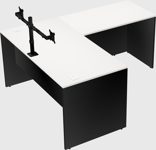 L-shaped office desk