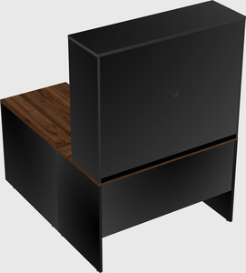 L-shaped office desk
