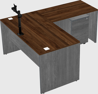 L-shaped office desk