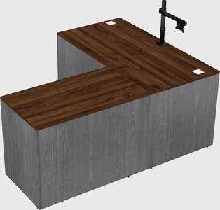 L-shaped office desk