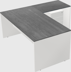 L-shaped office desk