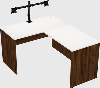L-shaped office desk