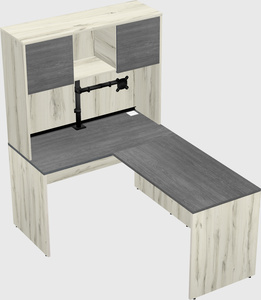 L-shaped office desk