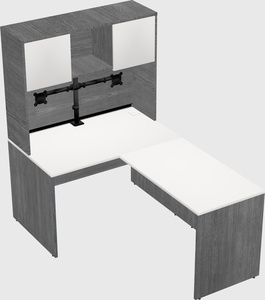 L-shaped office desk