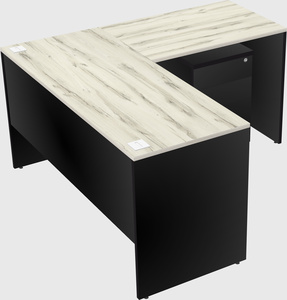 L-shaped office desk
