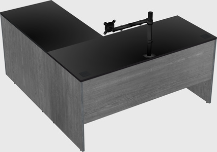 L-shaped office desk