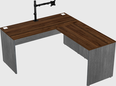 L-shaped office desk