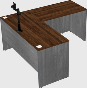 L-shaped office desk