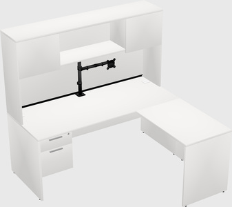 L-shaped office desk