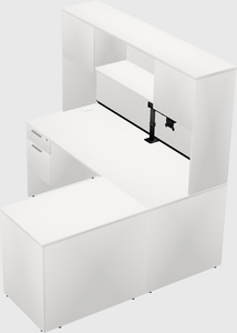L-shaped office desk