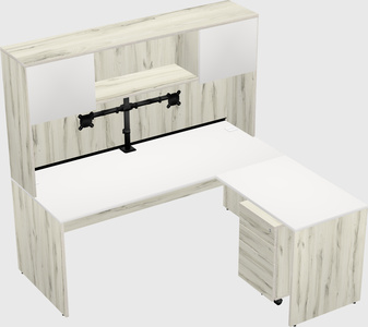 L-shaped office desk