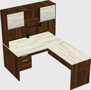 L-shaped office desk