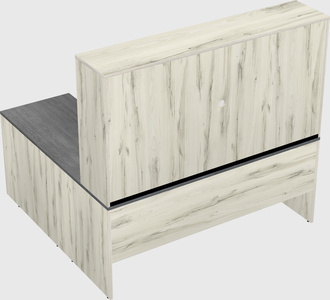 L-shaped office desk