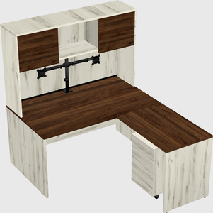 L-shaped office desk
