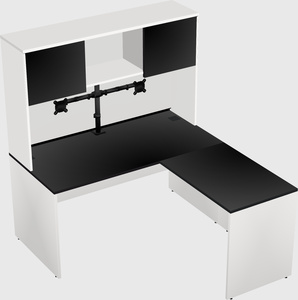 L-shaped office desk