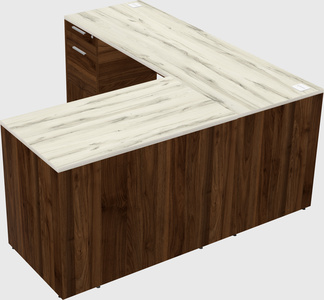 L-shaped office desk