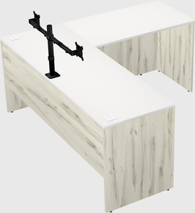 L-shaped office desk