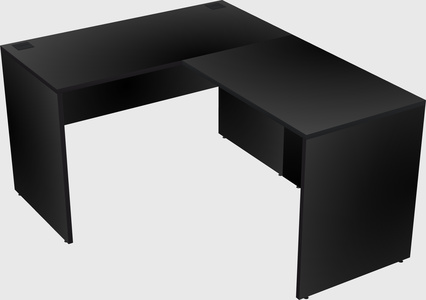 L-shaped office desk