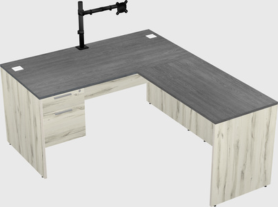 L-shaped office desk