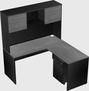 L-shaped office desk
