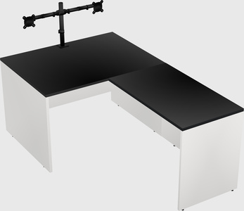 L-shaped office desk