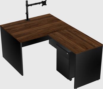 L-shaped office desk