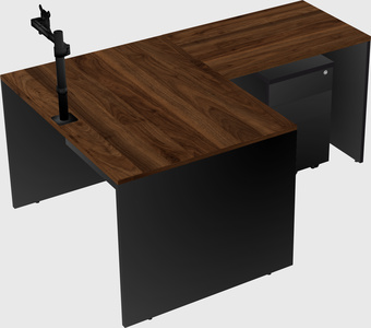 L-shaped office desk