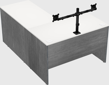 L-shaped office desk