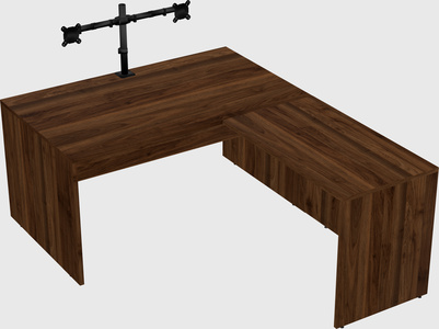 L-shaped office desk