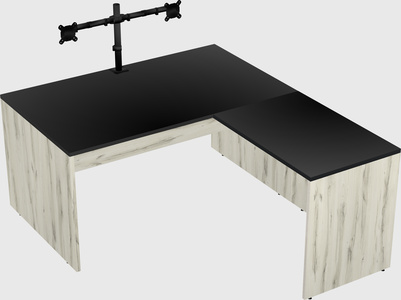L-shaped office desk