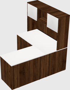 L-shaped office desk
