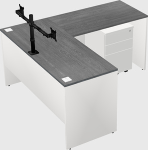 L-shaped office desk