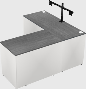 L-shaped office desk