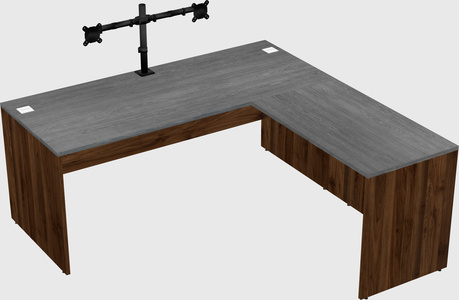 L-shaped office desk