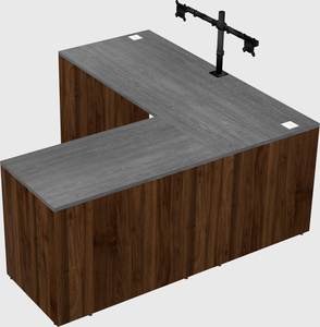 L-shaped office desk