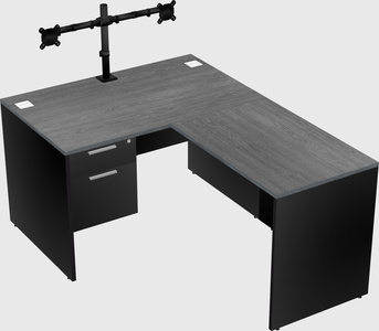 L-shaped office desk