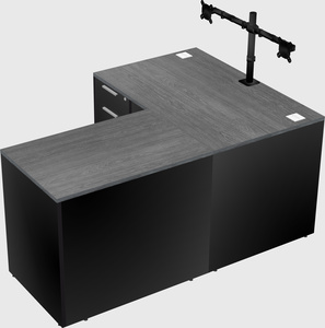 L-shaped office desk