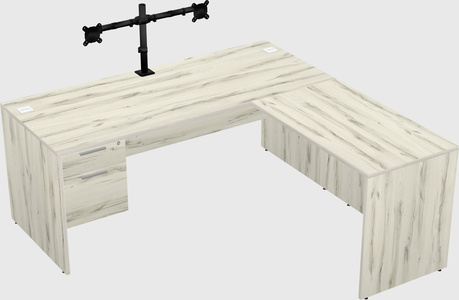 L-shaped office desk