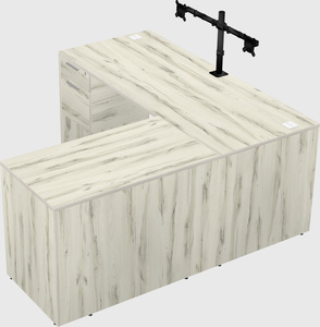 L-shaped office desk