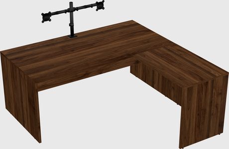 L-shaped office desk