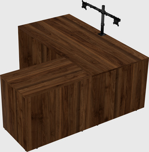 L-shaped office desk
